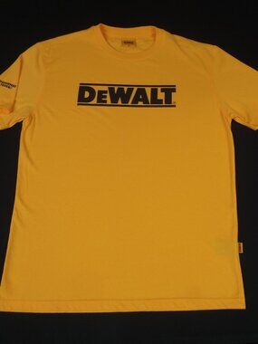DEWALT POWERTOOL COMPANY TOUGH - YELLOW MEDIUM T-SHIRT L565